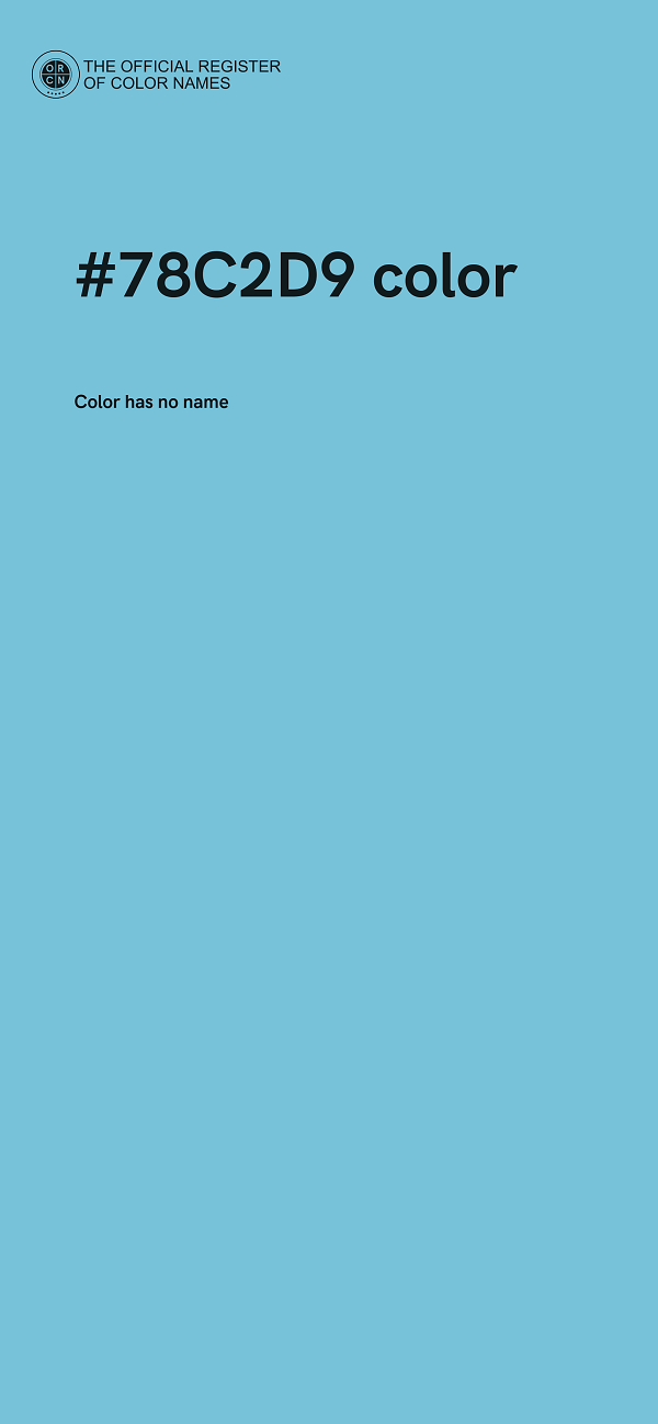 #78C2D9 color image