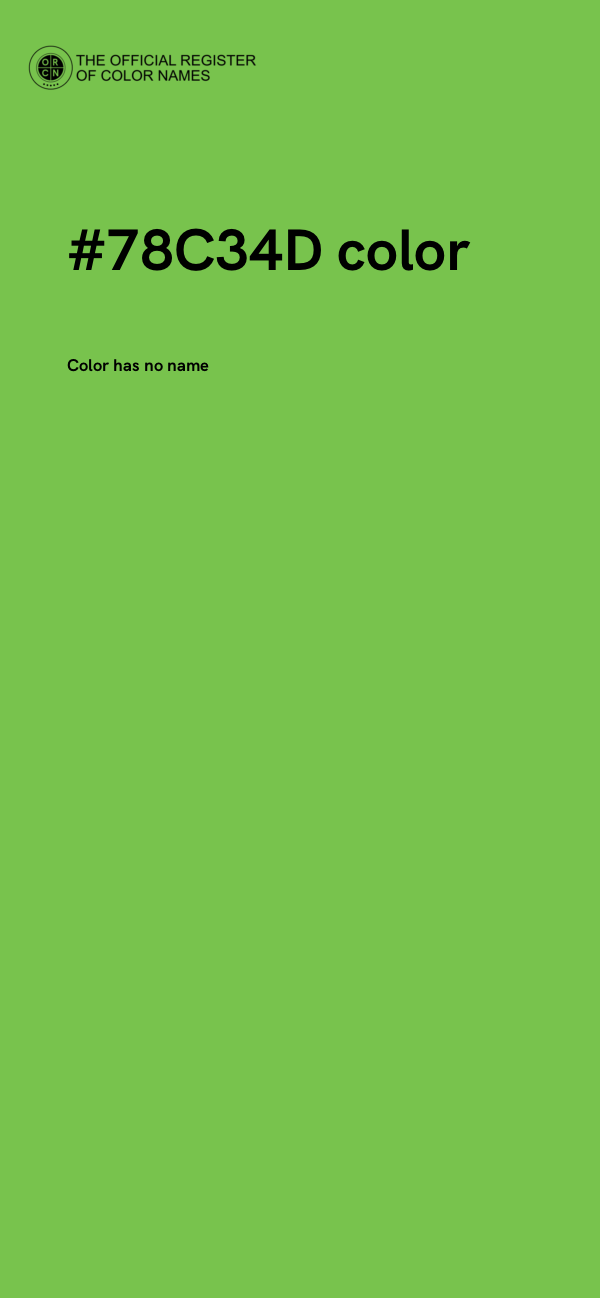 #78C34D color image
