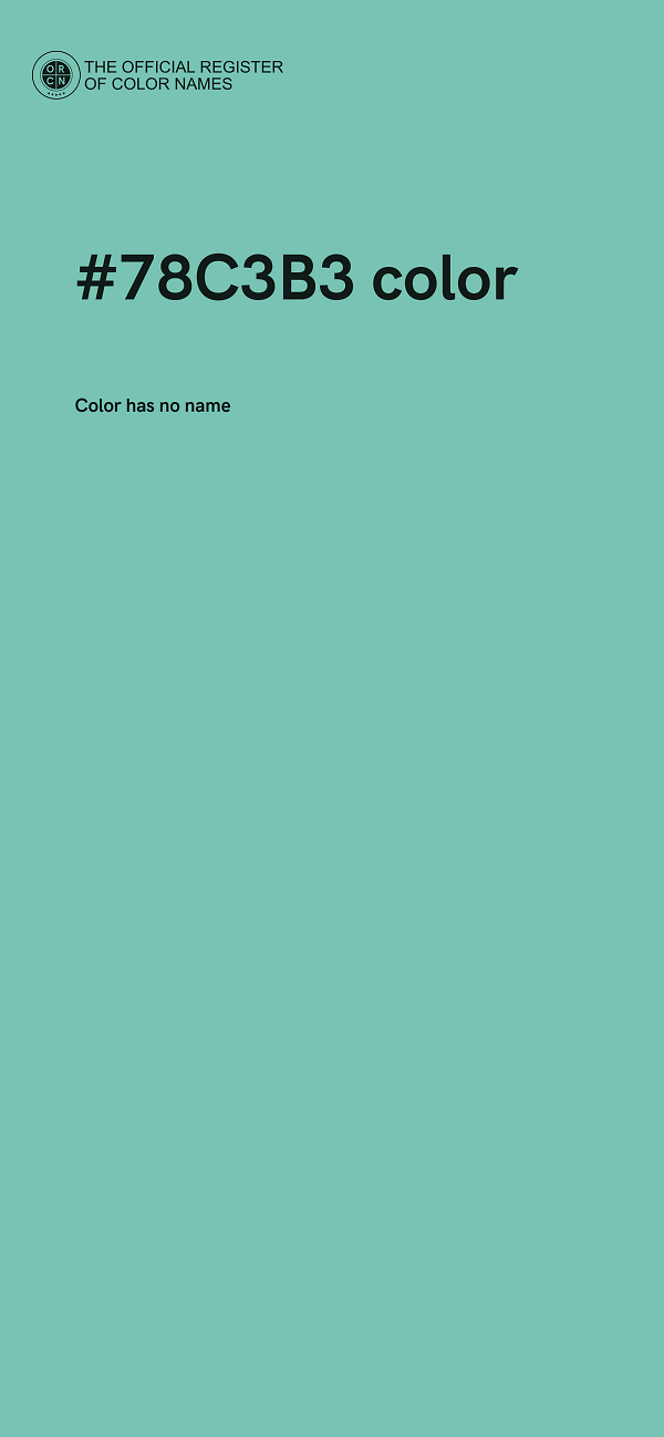 #78C3B3 color image