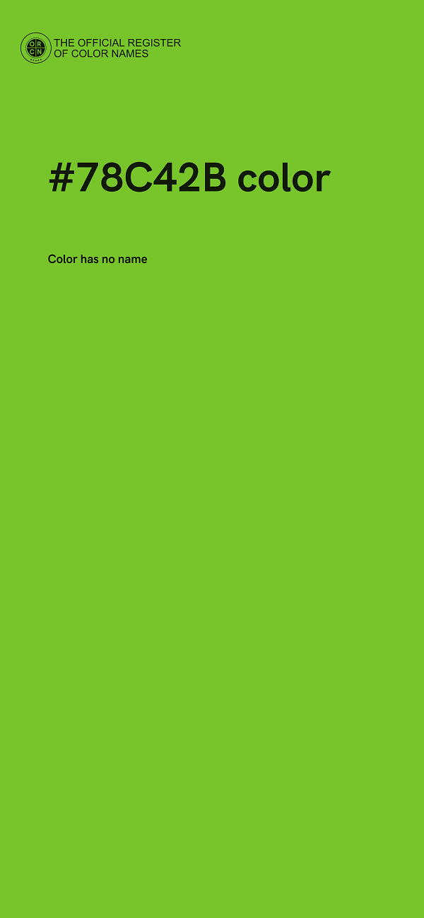 #78C42B color image