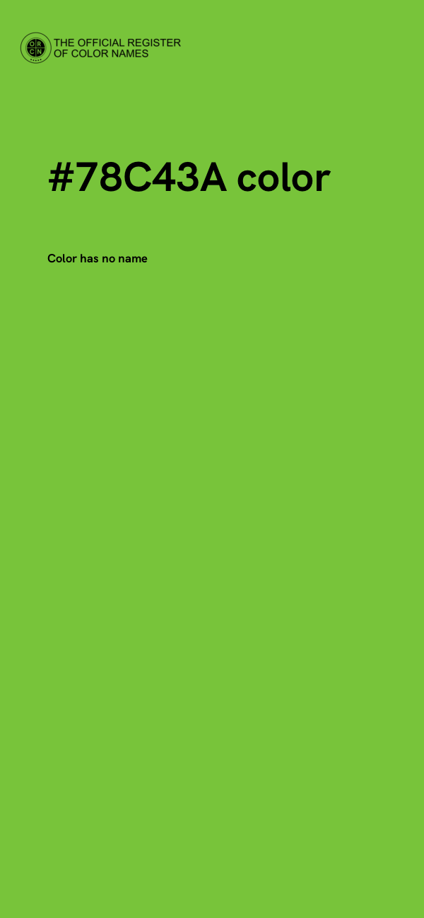 #78C43A color image