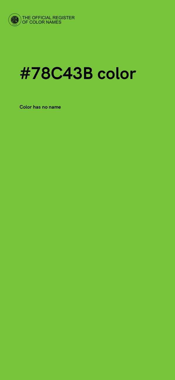 #78C43B color image
