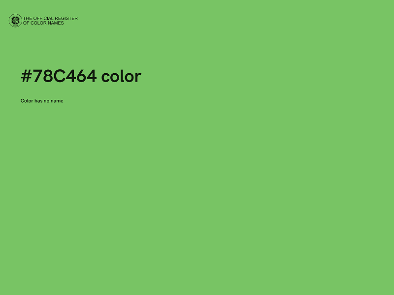 #78C464 color image