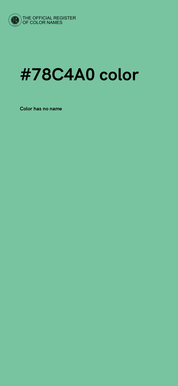 #78C4A0 color image