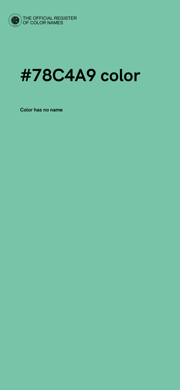 #78C4A9 color image