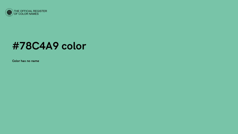 #78C4A9 color image