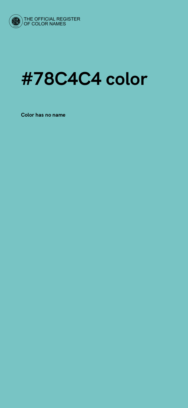 #78C4C4 color image