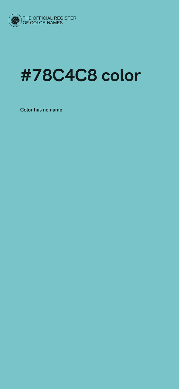#78C4C8 color image