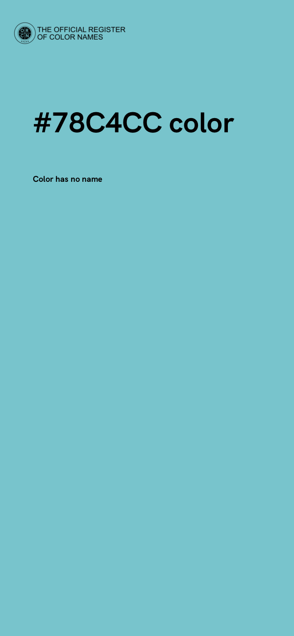 #78C4CC color image