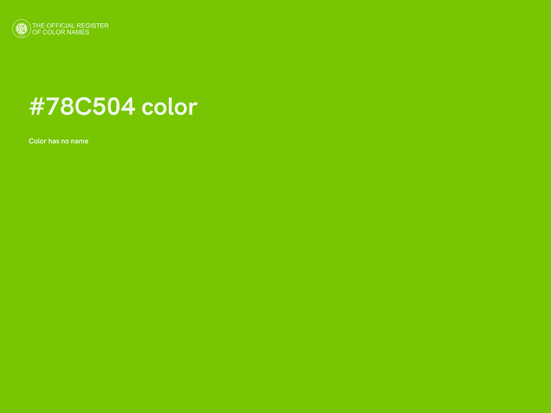 #78C504 color image