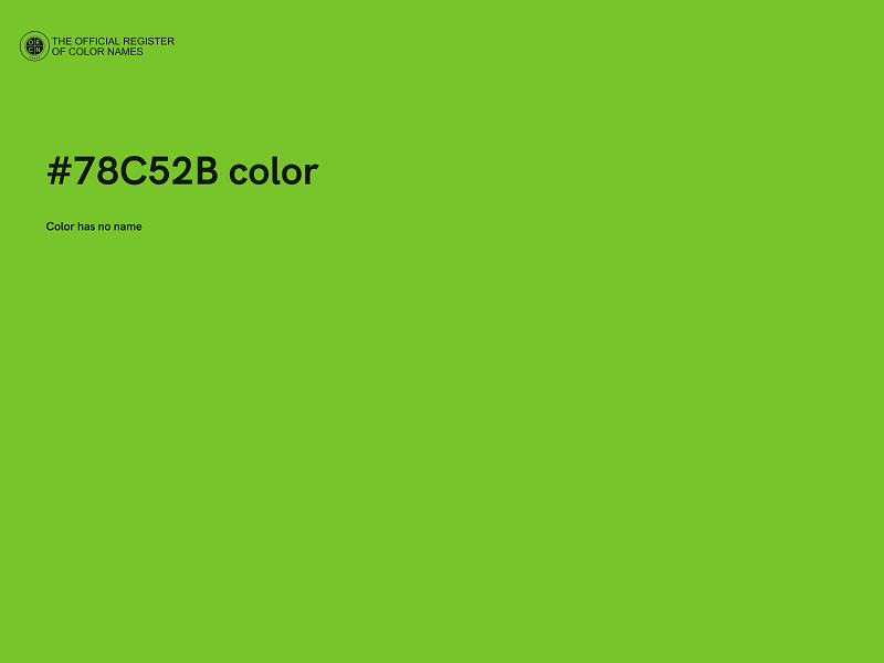 #78C52B color image