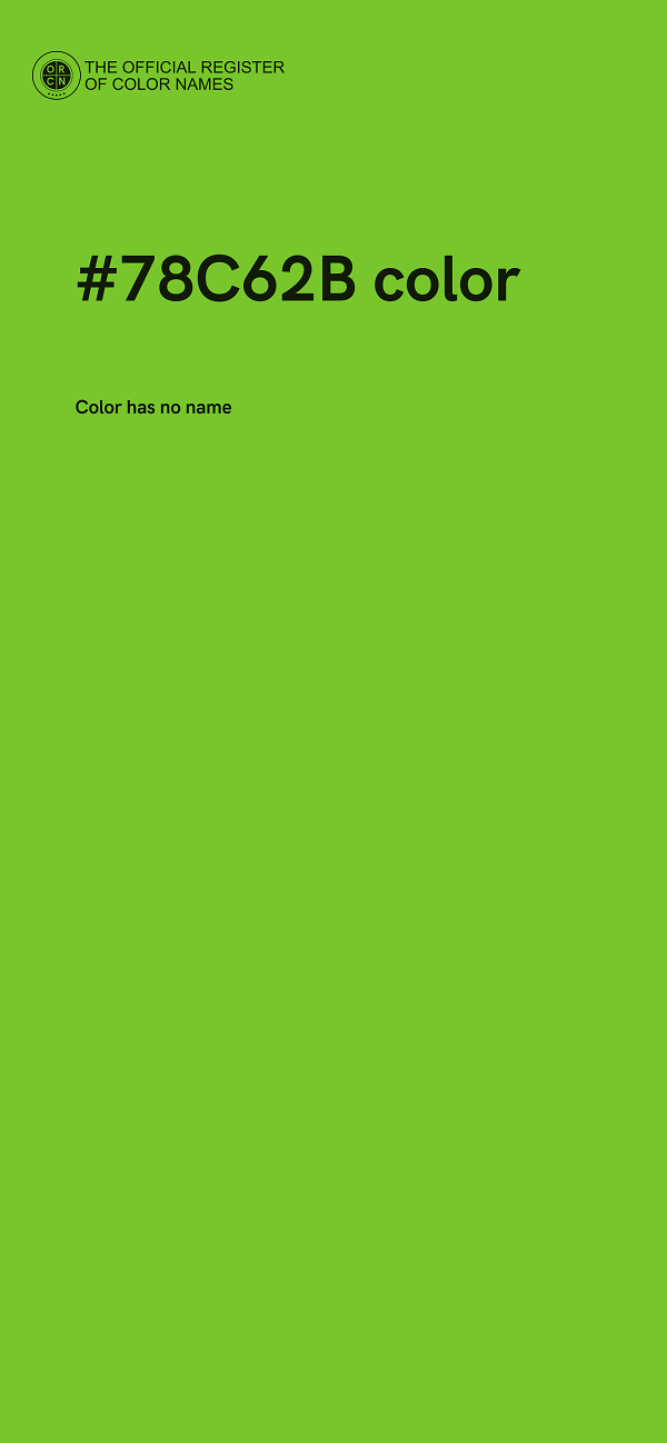 #78C62B color image