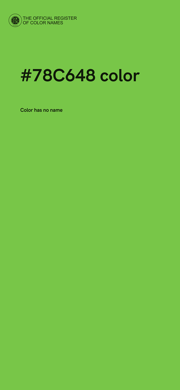 #78C648 color image