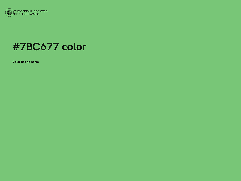 #78C677 color image