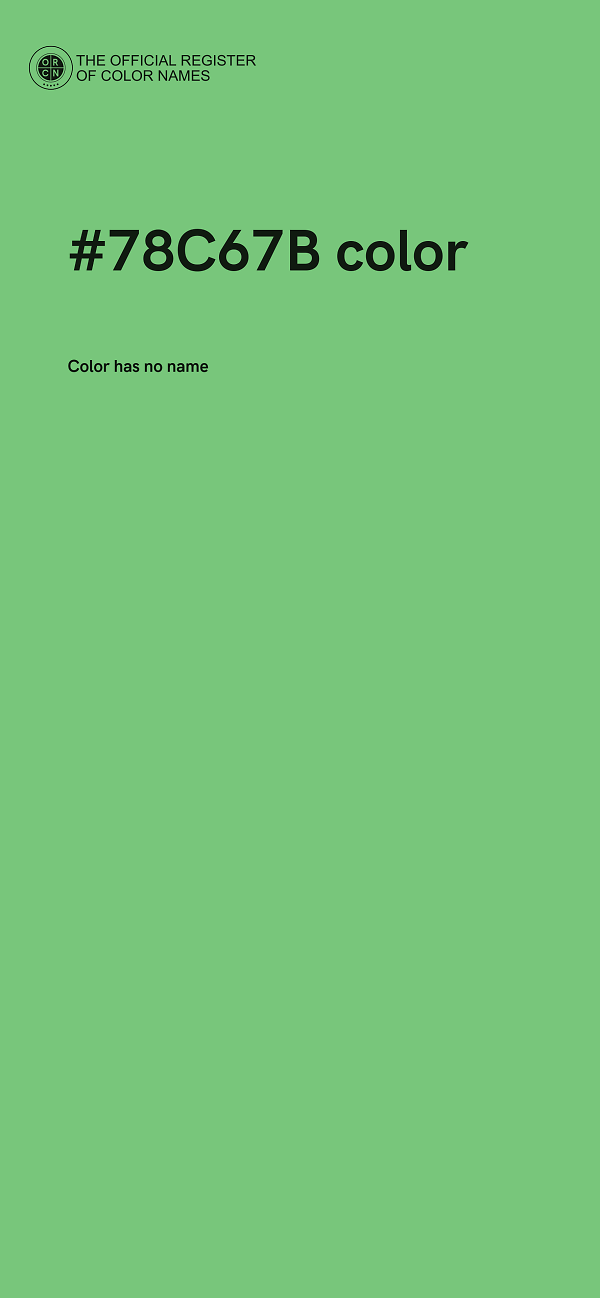 #78C67B color image