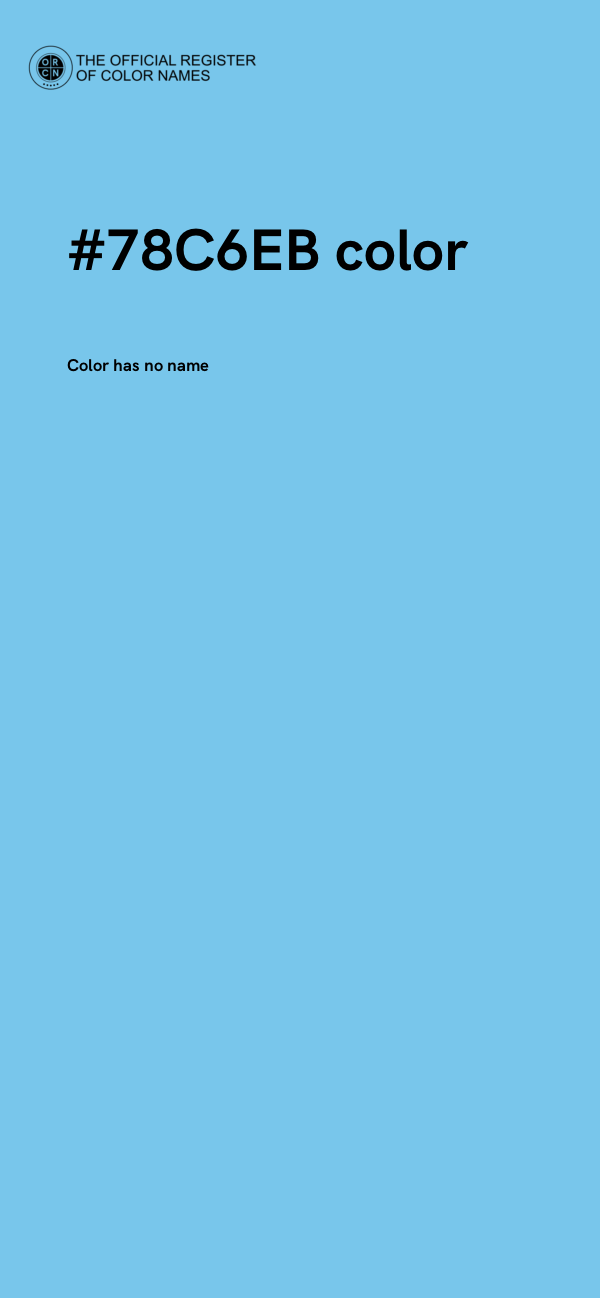 #78C6EB color image