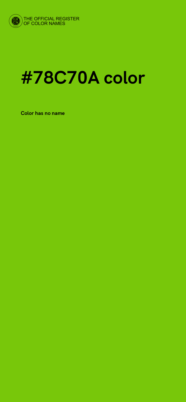 #78C70A color image