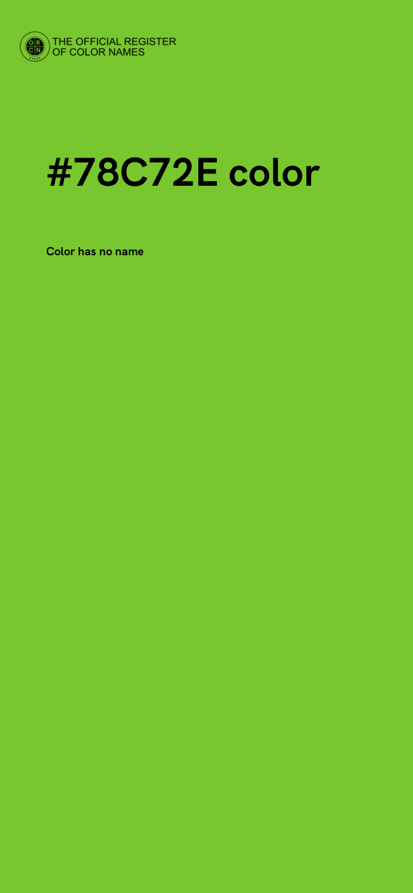 #78C72E color image