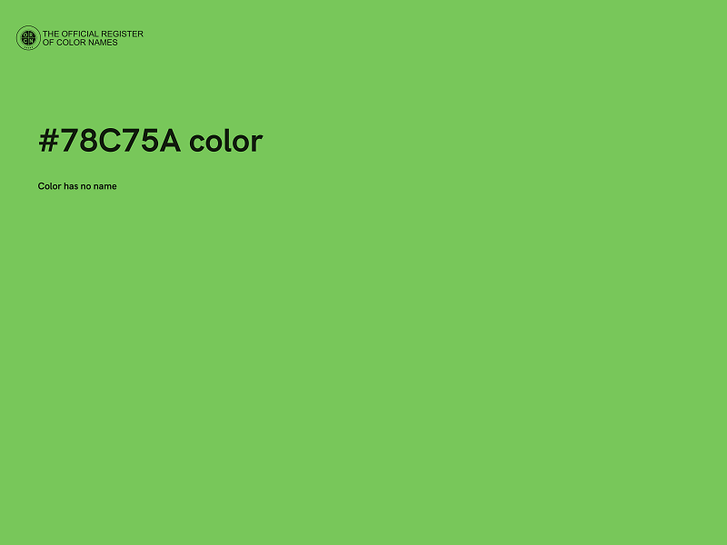 #78C75A color image