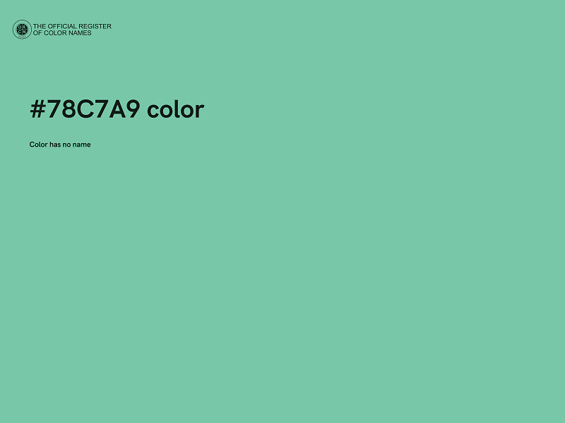 #78C7A9 color image