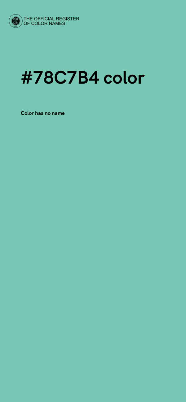 #78C7B4 color image