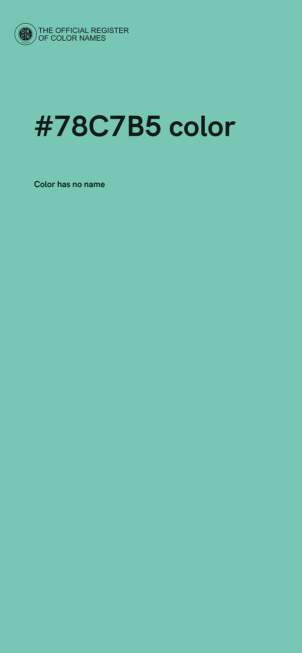 #78C7B5 color image