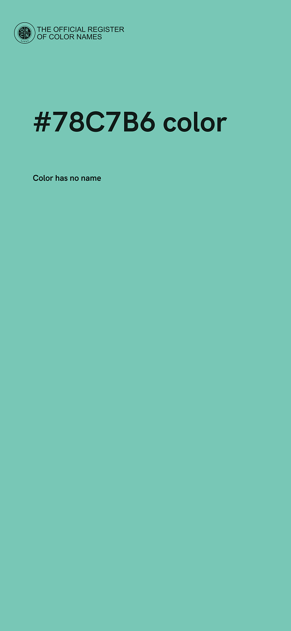 #78C7B6 color image