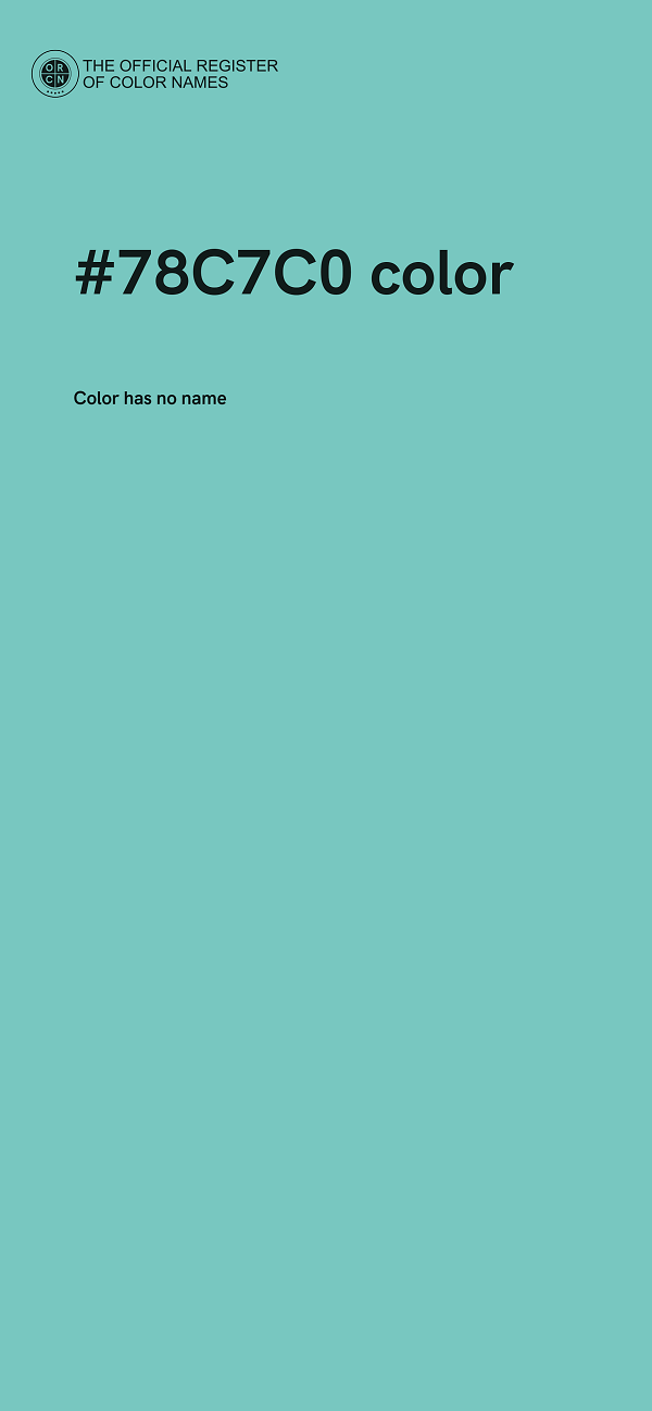 #78C7C0 color image