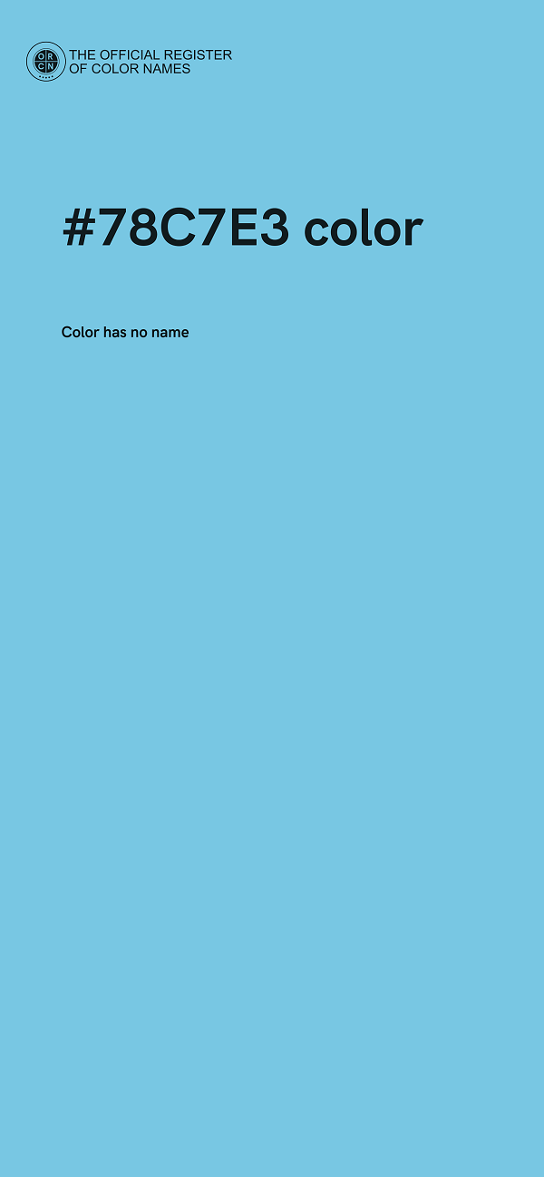 #78C7E3 color image