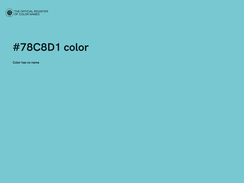 #78C8D1 color image