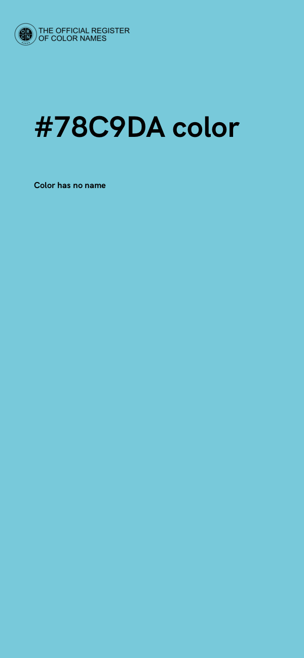 #78C9DA color image