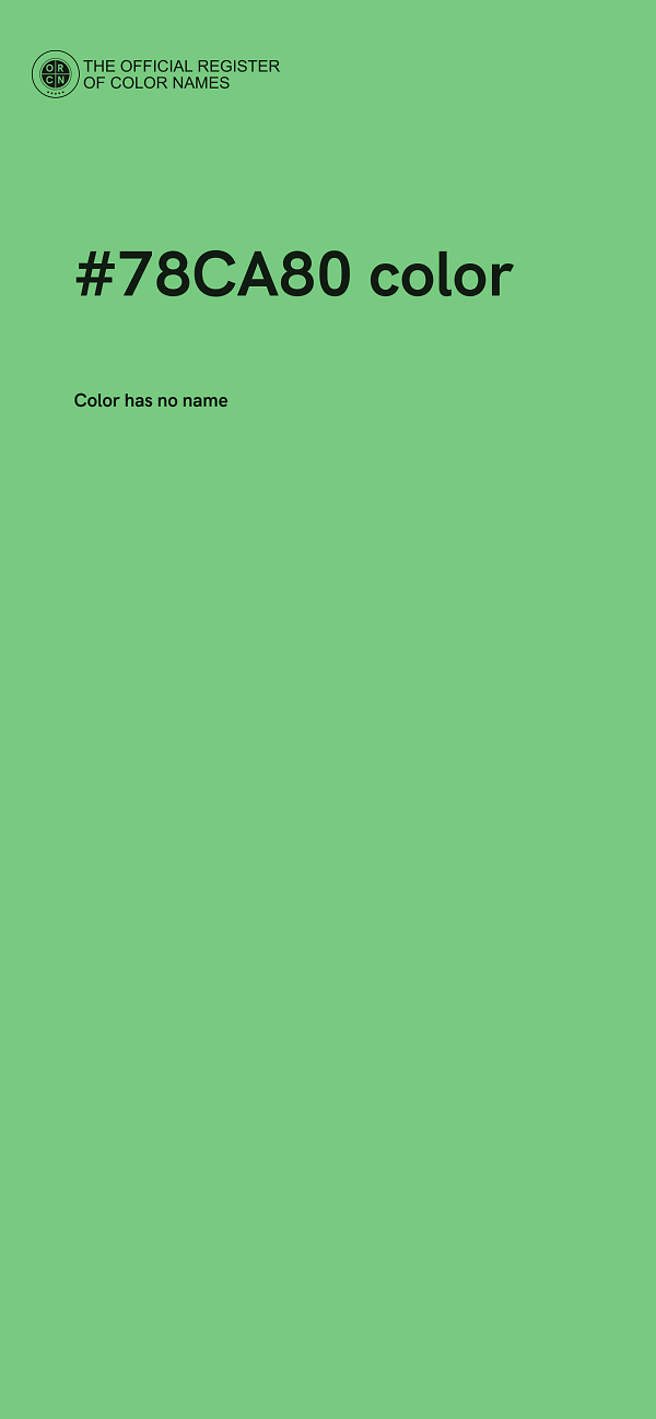 #78CA80 color image
