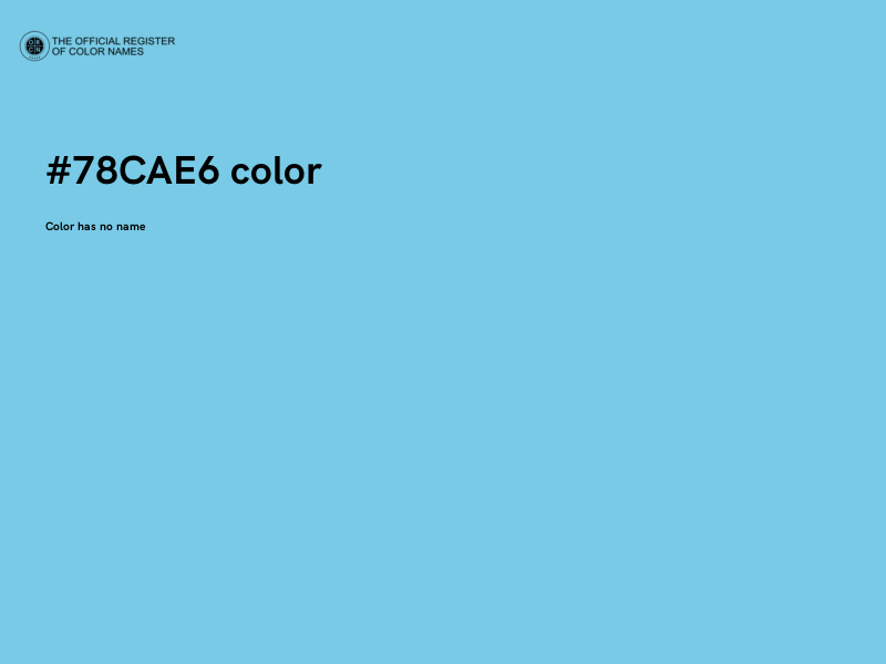 #78CAE6 color image