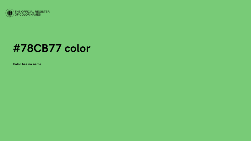 #78CB77 color image