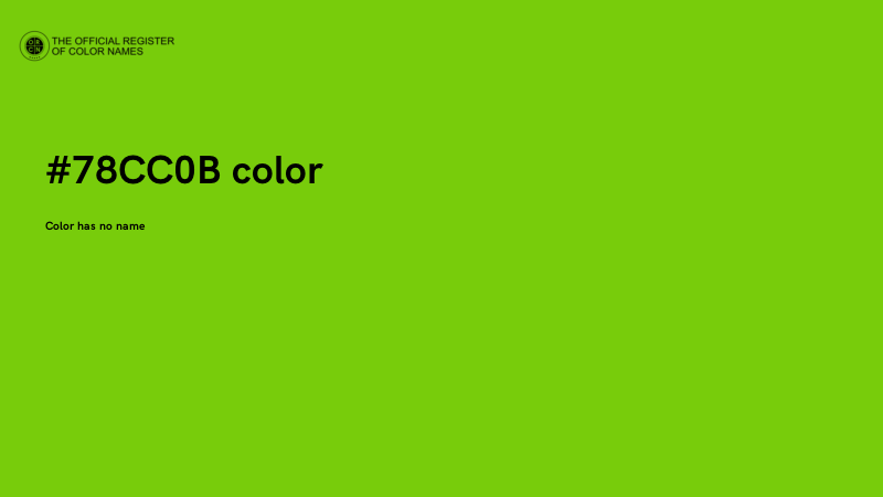 #78CC0B color image