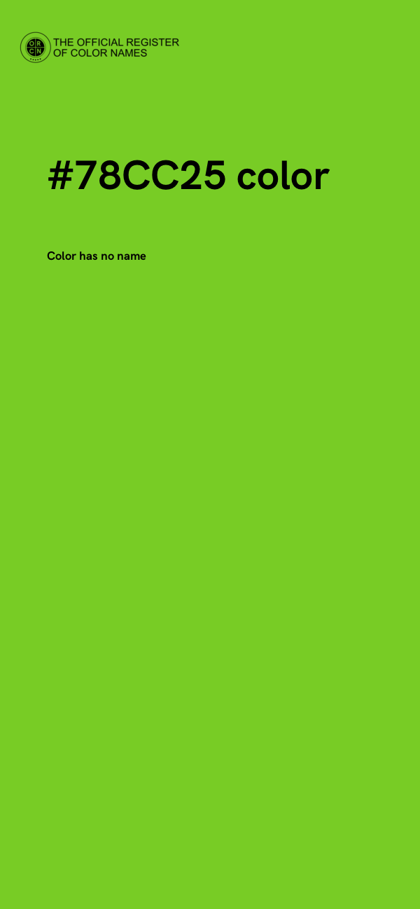 #78CC25 color image