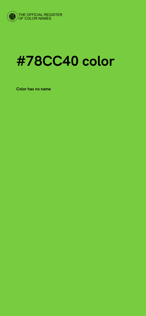 #78CC40 color image