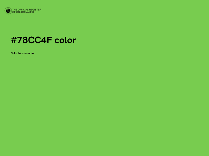 #78CC4F color image