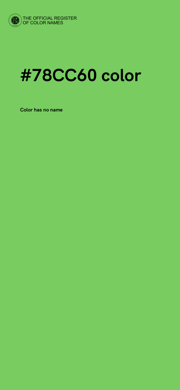 #78CC60 color image