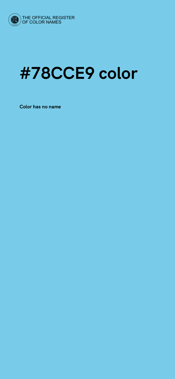 #78CCE9 color image