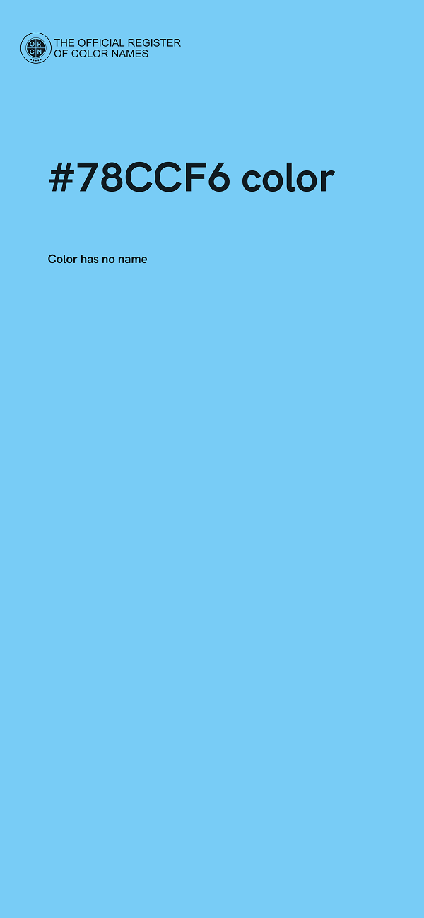 #78CCF6 color image