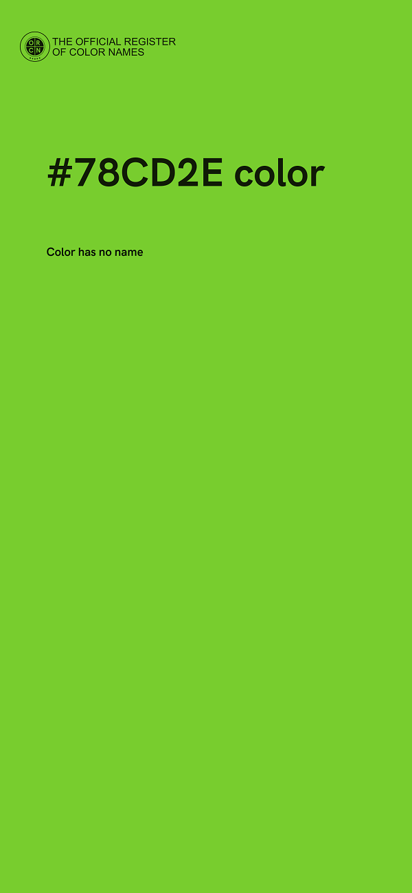 #78CD2E color image
