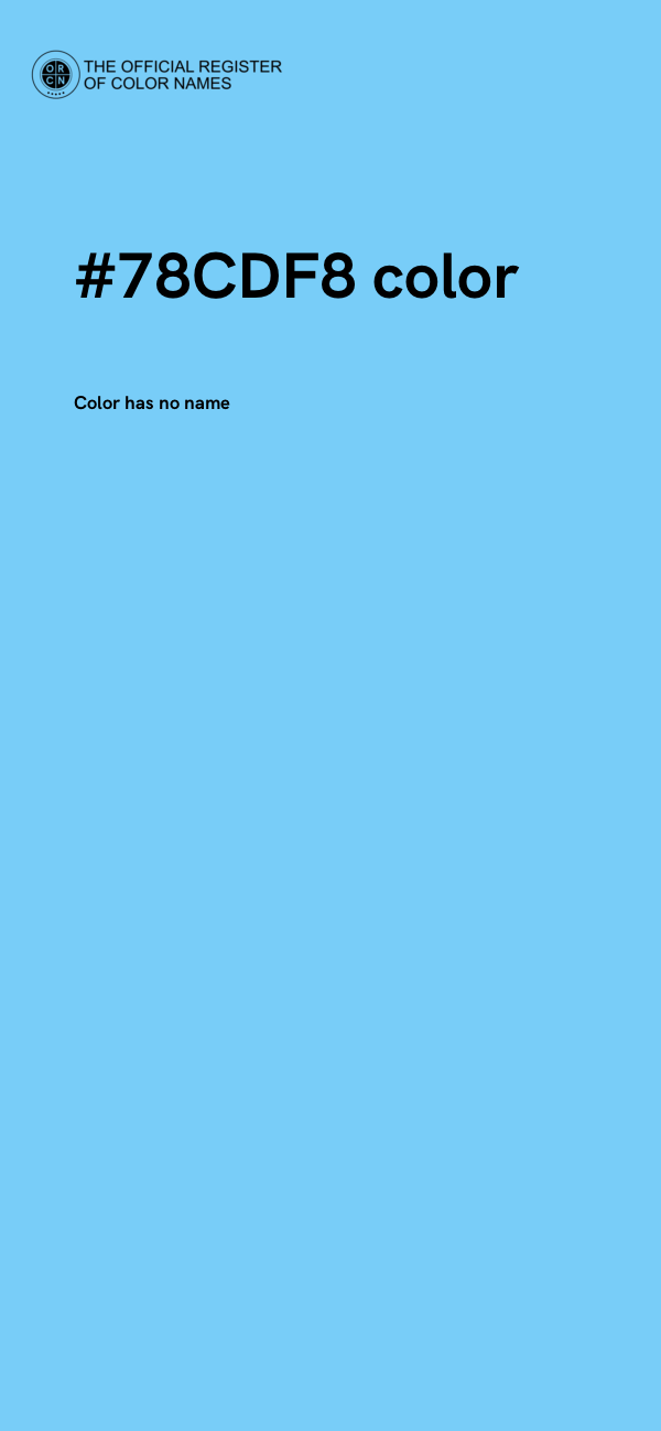 #78CDF8 color image