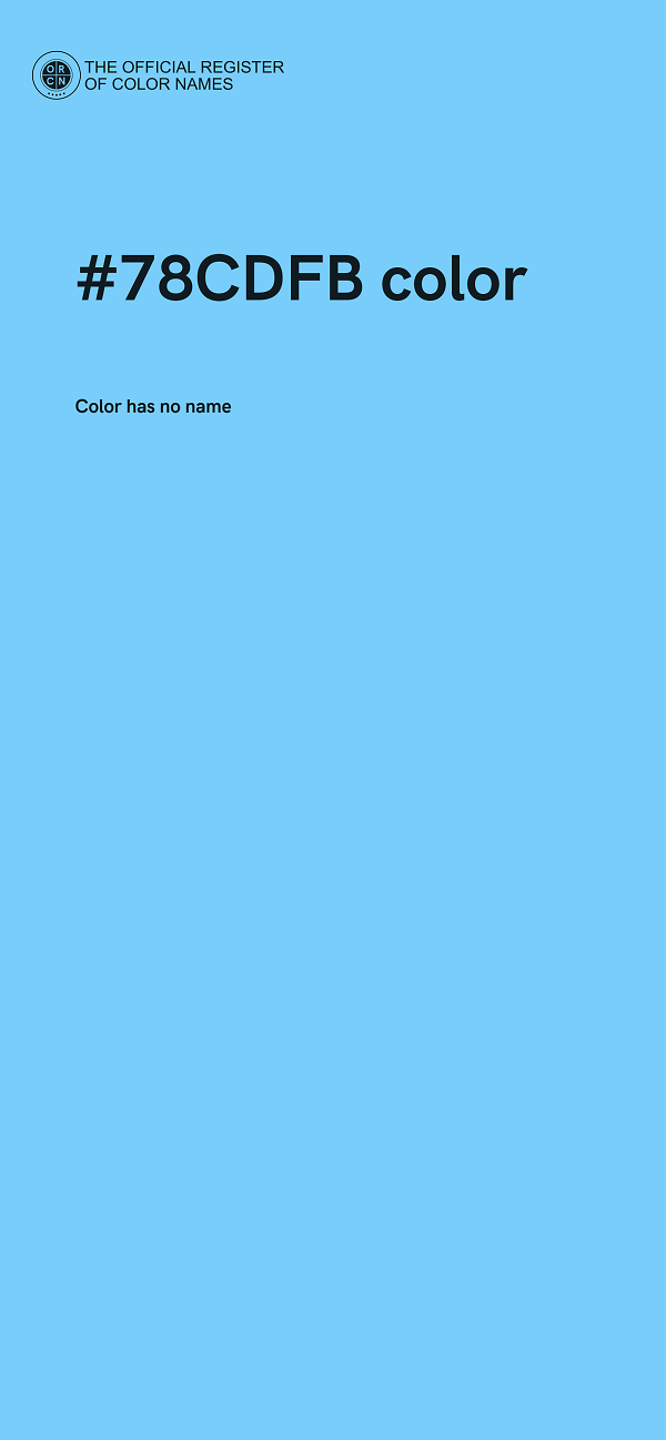 #78CDFB color image