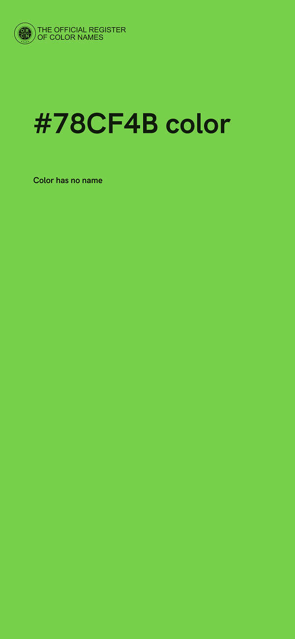 #78CF4B color image