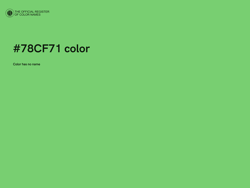 #78CF71 color image
