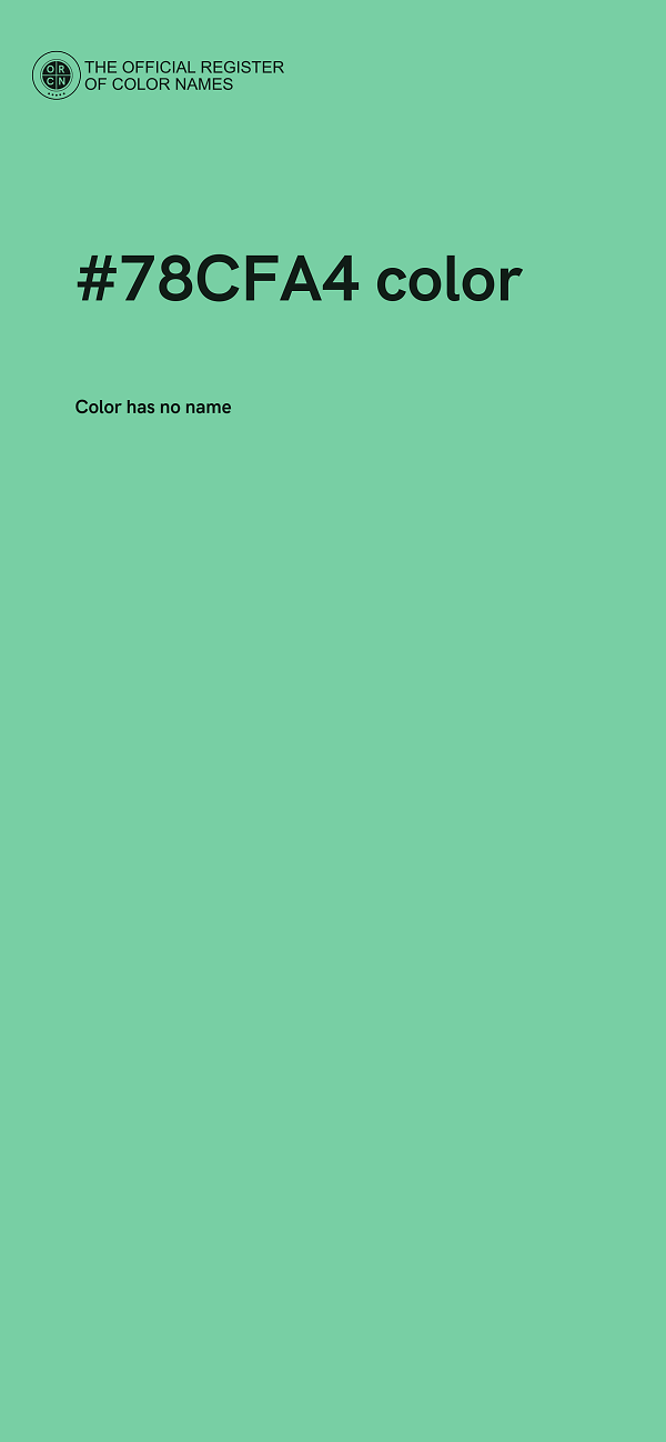 #78CFA4 color image