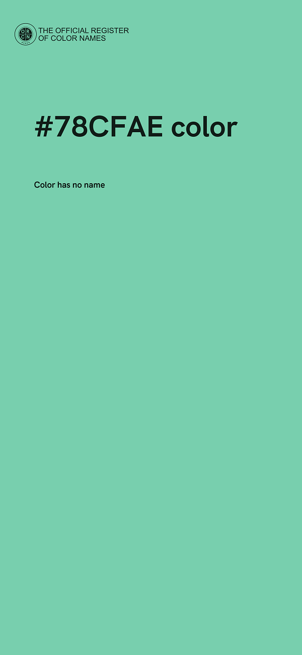 #78CFAE color image