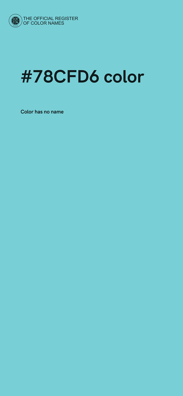 #78CFD6 color image