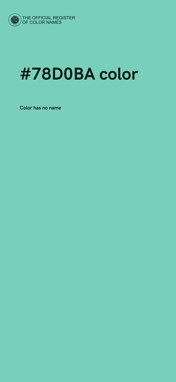 #78D0BA color image
